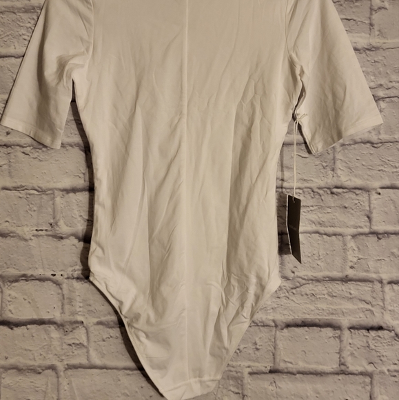 🥈Everlane White Shortsleeve Crewneck Bikini Bodysuit - Picture 6 of 8